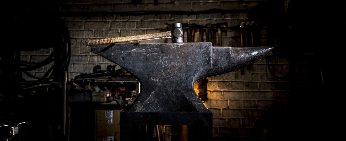 An anvil used by blacksmiths in Kent